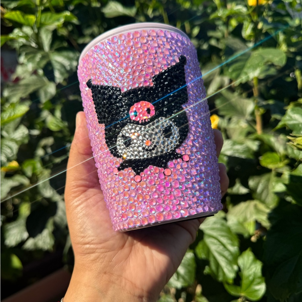 SOLD!Kuromi blinged cup